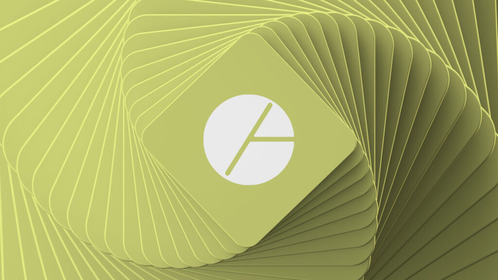 Logo of the Healthy data collective at the center of multiple green cards that are fanning.